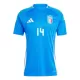 Maglia Italia Federico Chiesa 14 Uomo Primo Euro 2024