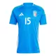 Maglia Italia Giorgio Scalvini 15 Uomo Primo Euro 2024