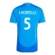 Maglia Italia Manuel Locatelli 5 Uomo Primo Euro 2024