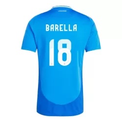 Maglia Italia Nicolo Barella 18 Uomo Primo Euro 2024 Maglia Italia Nicolo Barella 18 Uomo Primo Euro 2024