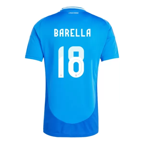 Maglia Italia Nicolo Barella 18 Uomo Primo Euro 2024