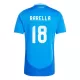 Maglia Italia Nicolo Barella 18 Uomo Primo Euro 2024