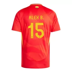 Maglia Spagna Alex Baena 15 Uomo Primo Euro 2024 Maglia Spagna Alex Baena 15 Uomo Primo Euro 2024