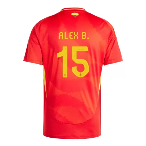 Maglia Spagna Alex Baena 15 Uomo Primo Euro 2024