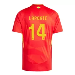 Maglia Spagna Aymeric Laporte 14 Uomo Primo Euro 2024 Maglia Spagna Aymeric Laporte 14 Uomo Primo Euro 2024