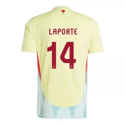 Maglia Spagna Aymeric Laporte 14 Uomo Secondo Euro 2024 Maglia Spagna Aymeric Laporte 14 Uomo Secondo Euro 2024