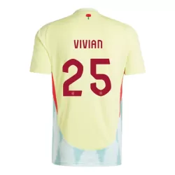 Maglia Spagna Dani Vivian 25 Uomo Secondo Euro 2024 Maglia Spagna Dani Vivian 25 Uomo Secondo Euro 2024