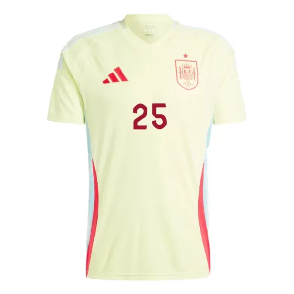 Maglia Spagna Dani Vivian 25 Uomo Secondo Euro 2024