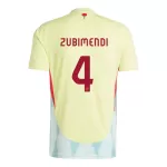 Maglia Spagna Martin Zubimendi 4 Uomo Secondo Euro 2024