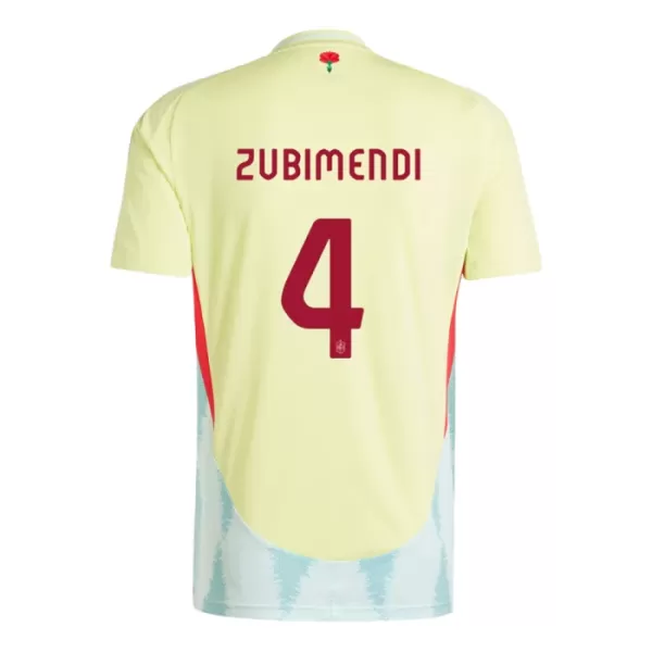 Maglia Spagna Martin Zubimendi 4 Uomo Secondo Euro 2024