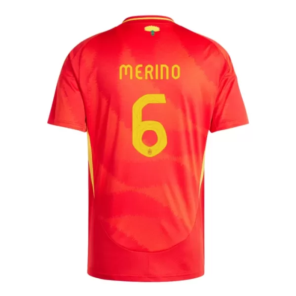 Maglia Spagna Mikel Merino 6 Uomo Primo Euro 2024