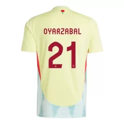 Maglia Spagna Mikel Oyarzabal 21 Uomo Secondo Euro 2024 Maglia Spagna Mikel Oyarzabal 21 Uomo Secondo Euro 2024