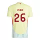 Maglia Spagna Pedri 26 Uomo Secondo Euro 2024