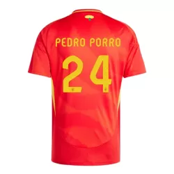 Maglia Spagna Pedro Porro 24 Uomo Primo Euro 2024 Maglia Spagna Pedro Porro 24 Uomo Primo Euro 2024
