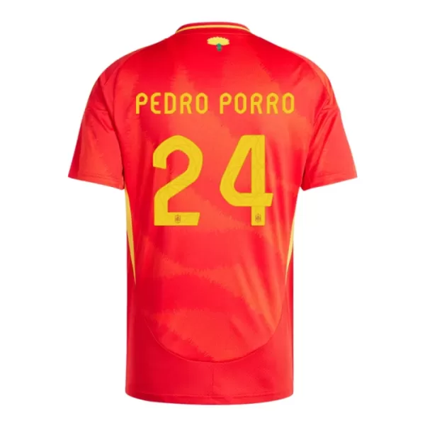 Maglia Spagna Pedro Porro 24 Uomo Primo Euro 2024