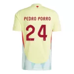 Maglia Spagna Pedro Porro 24 Uomo Secondo Euro 2024