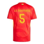 Maglia Spagna Robin Le Normand 5 Uomo Primo Euro 2024