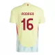 Maglia Spagna Rodrigo 16 Uomo Secondo Euro 2024