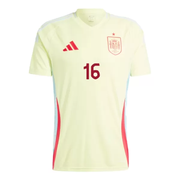 Maglia Spagna Rodrigo 16 Uomo Secondo Euro 2024