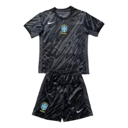 Completo calcio Portiere Brasile Bambino 2024 Nera Completo calcio Portiere Brasile Bambino 2024 Nera