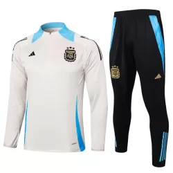 Argentina Felpe da Allenamento Bambino 1/4-Zip 2024/25 Bianca Argentina Felpe da Allenamento Bambino 1/4-Zip 2024/25 Bianca