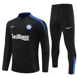 Inter Milan Felpe da Allenamento Bambino 1/4-Zip 2024/25 Nera Inter Milan Felpe da Allenamento Bambino 1/4-Zip 2024/25 Nera