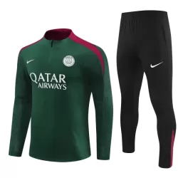 Paris Saint-Germain Felpe da Allenamento Uomo 1/4-Zip 2024/25 Verde Paris Saint-Germain Felpe da Allenamento Uomo 1/4-Zip 2024/25 Verde