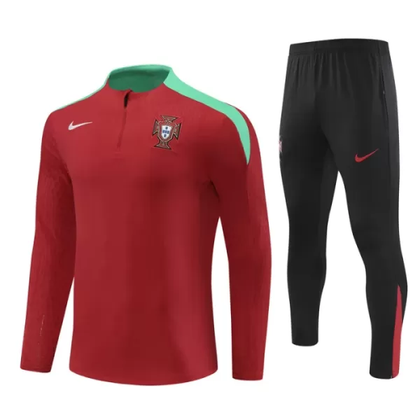 Portogallo Felpe da Allenamento Uomo 1/4-Zip 2024/25 Rossa