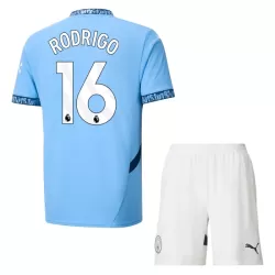 Completo calcio Manchester City Rodrigo 16 Bambino Primo 2024/25 Completo calcio Manchester City Rodrigo 16 Bambino Primo 2024/25
