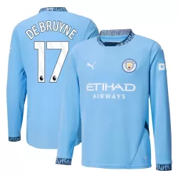 Maglia Manchester City De Bruyne 17 Uomo Primo 2024/25 Maniche Lunghe Maglia Manchester City De Bruyne 17 Uomo Primo 2024/25 Maniche Lunghe