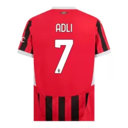 Maglia AC Milan Adli 7 Uomo Primo 2024/25 Maglia AC Milan Adli 7 Uomo Primo 2024/25