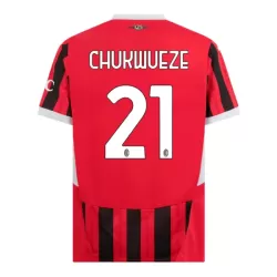 Maglia AC Milan Chukwueze 21 Uomo Primo 2024/25 Maglia AC Milan Chukwueze 21 Uomo Primo 2024/25