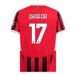Maglia AC Milan Okafor 17 Uomo Primo 2024/25 Maglia AC Milan Okafor 17 Uomo Primo 2024/25