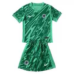 Completo calcio Portiere Paesi Bassi Bambino Euro 2024 Verde Completo calcio Portiere Paesi Bassi Bambino Euro 2024 Verde