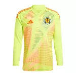 Maglia Portiere Scozia Uomo Euro 2024 Gialla Maniche Lunghe