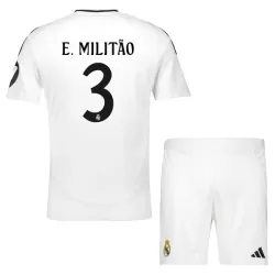 Completo calcio Real Madrid E. Militão 3 Bambino Primo 2024/25 Completo calcio Real Madrid E. Militão 3 Bambino Primo 2024/25