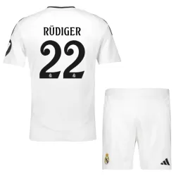 Completo calcio Real Madrid Rudiger 22 Bambino Primo 2024/25 Completo calcio Real Madrid Rudiger 22 Bambino Primo 2024/25
