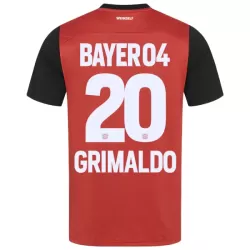 Maglia Bayer Leverkusen Alejandro Grimaldo 20 Uomo Primo 2024/25 Maglia Bayer Leverkusen Alejandro Grimaldo 20 Uomo Primo 2024/25