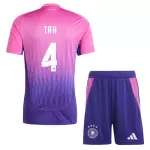 Completo calcio Germania Tah 4 Bambino Secondo Euro 2024