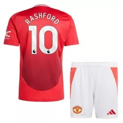 Completo calcio Manchester United Rashford 10 Bambino Primo 2024/25 Completo calcio Manchester United Rashford 10 Bambino Primo 2024/25