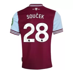 Maglia West Ham United Soucek 28 Uomo Primo 2024/25 Maglia West Ham United Soucek 28 Uomo Primo 2024/25