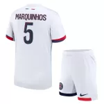 Completo calcio Paris Saint-Germain Marquinhos 5 Bambino Secondo 2024/25
