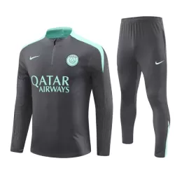 Paris Saint-Germain Felpe da Allenamento Uomo 1/4-Zip 2024/25 Grigio Paris Saint-Germain Felpe da Allenamento Uomo 1/4-Zip 2024/25 Grigio