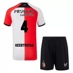 Completo calcio Feyenoord Rotterdam Geertruida 4 Bambino Primo 2024/25 Completo calcio Feyenoord Rotterdam Geertruida 4 Bambino Primo 2024/25