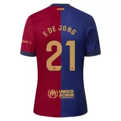 Maglia Barcellona Frenkie de Jong 21 Uomo Primo 2024/25 Maglia Barcellona Frenkie de Jong 21 Uomo Primo 2024/25