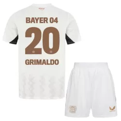 Completo calcio Bayer Leverkusen Alejandro Grimaldo 20 Bambino Secondo 2024/25 Completo calcio Bayer Leverkusen Alejandro Grimaldo 20 Bambino Secondo 2024/25