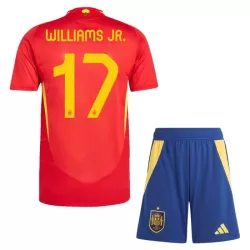 Completo calcio Spagna Williams JR 17 Bambino Primo Euro 2024 Completo calcio Spagna Williams JR 17 Bambino Primo Euro 2024