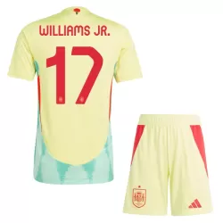 Completo calcio Spagna Williams JR 17 Bambino Secondo Euro 2024 Completo calcio Spagna Williams JR 17 Bambino Secondo Euro 2024