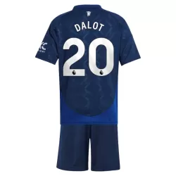 Completo calcio Manchester United Dalot 20 Bambino Secondo 2024/25 Completo calcio Manchester United Dalot 20 Bambino Secondo 2024/25