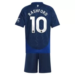 Completo calcio Manchester United Rashford 10 Bambino Secondo 2024/25 Completo calcio Manchester United Rashford 10 Bambino Secondo 2024/25